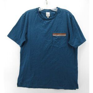 Paul Smith Shirt Large Pullover Pocket T Tee Casual Crewneck Italy *
